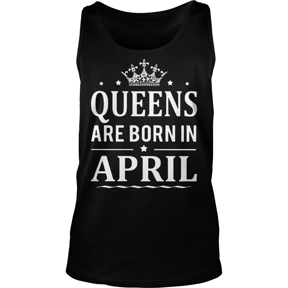 Queens Born April Unisex Tank Top
