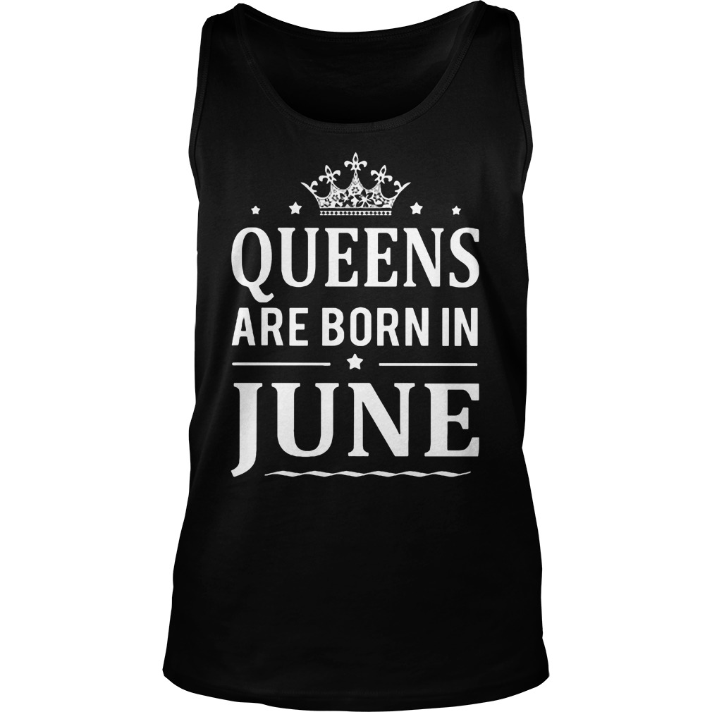 Queens Born June Unisex Tank Top