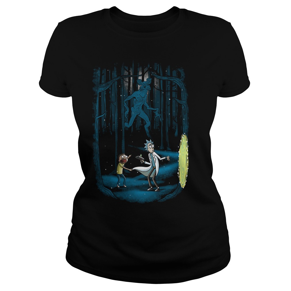 Rick Morty Dart Stranger Things Ladies Tee
