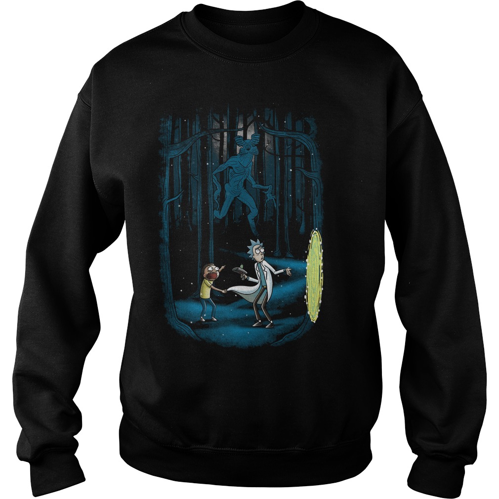 Rick Morty Dart Stranger Things Sweat Shirt