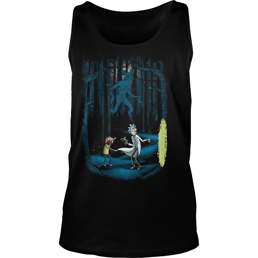 Rick Morty Dart Stranger Things Tank Top