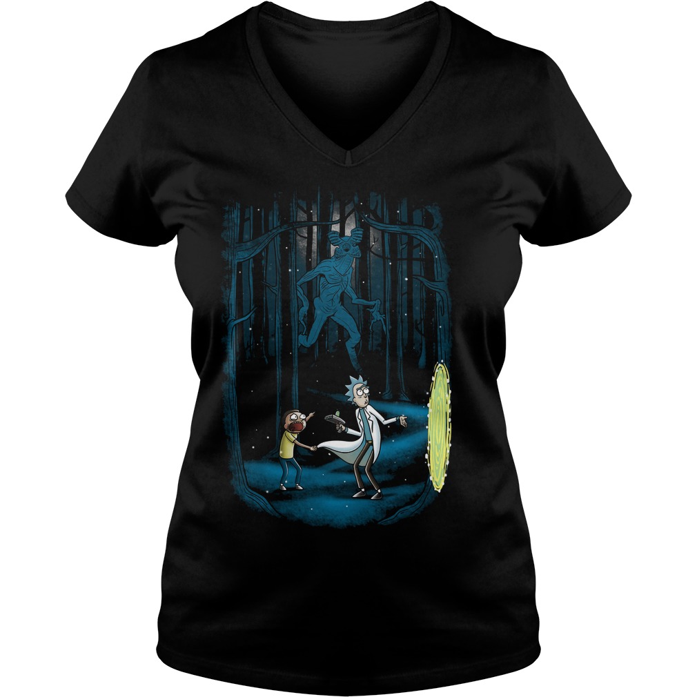 Rick Morty Dart Stranger Things V Neck
