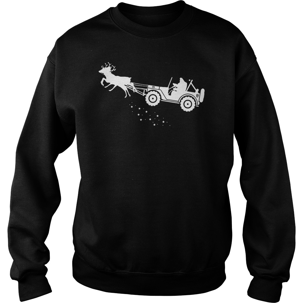 Santa Jeep Sweat Shirt