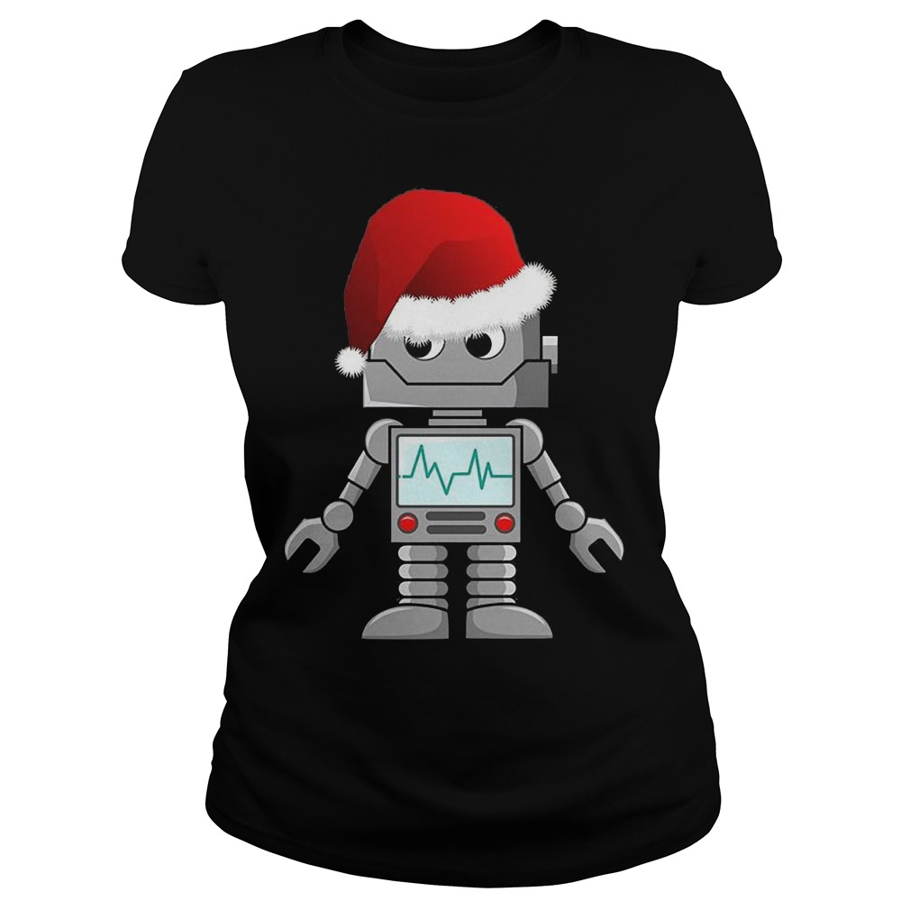 Santa Robot Sweat Ladies Tee