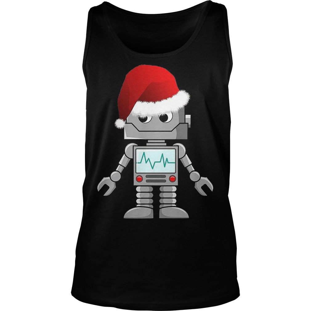 Santa Robot Sweat Tank Top