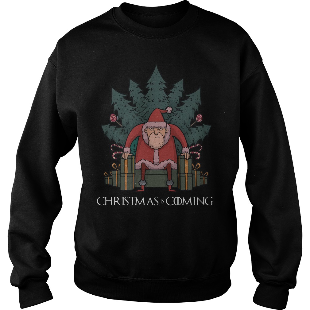 Santa Thrones Christmas Coming Sweater