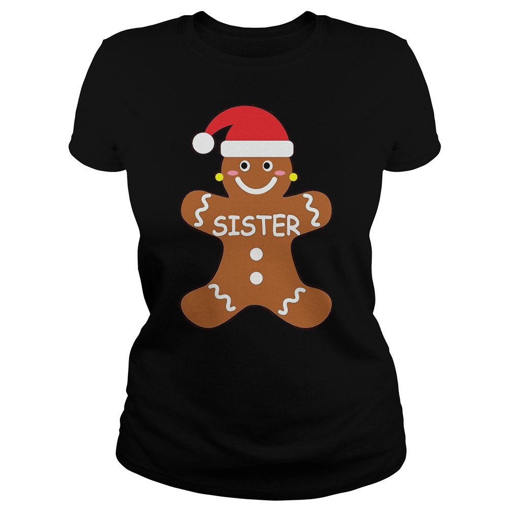 Sister Christmas Family Photo Outfit Baking Cookie Ladies Tee