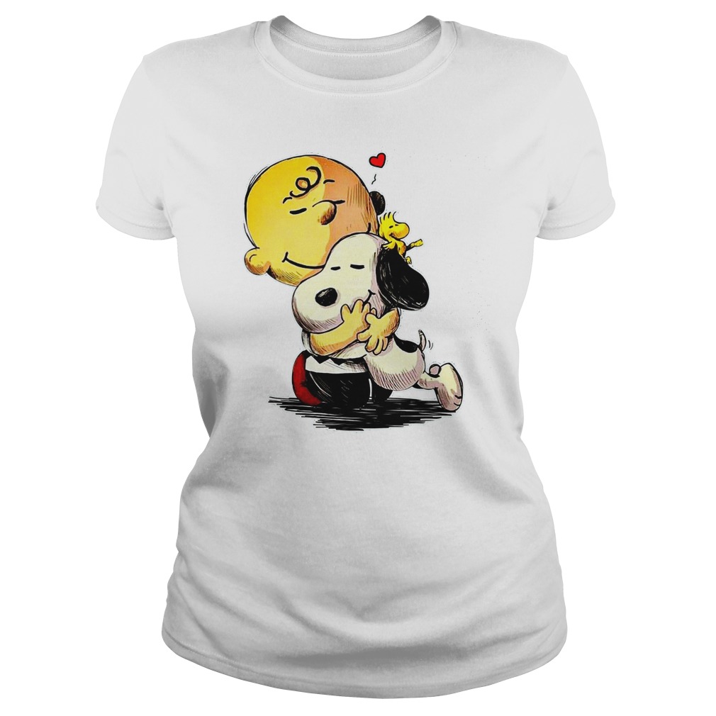 Snoopy Charlie Brown Life Better Dog Ladies Tee