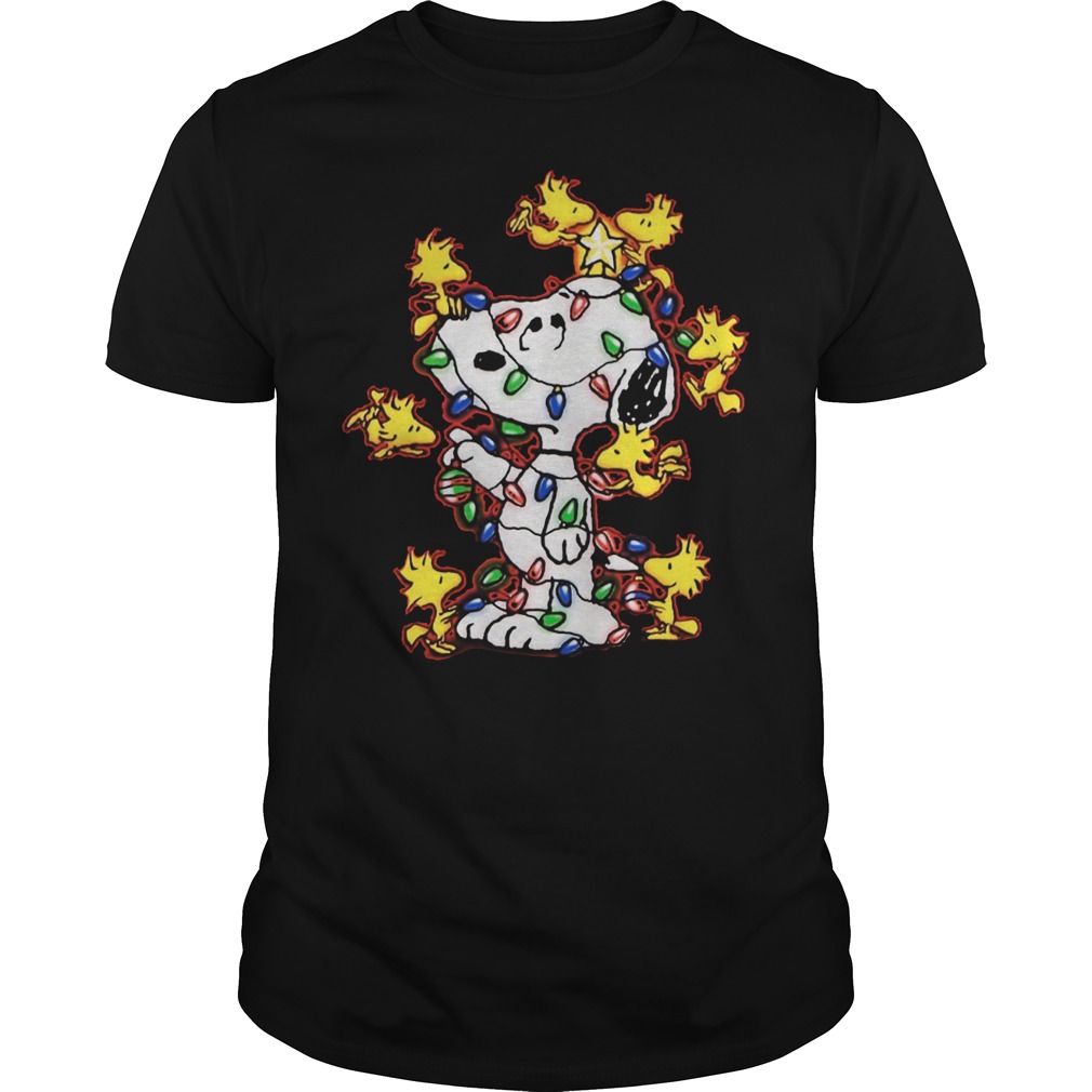 Snoopy Chrismast Light Guys Tee