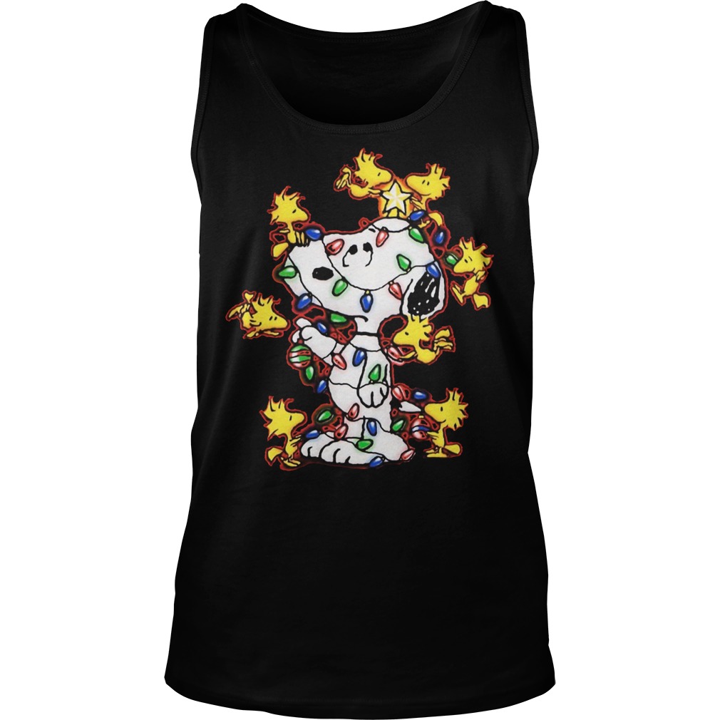 Snoopy Chrismast Light Tank Top