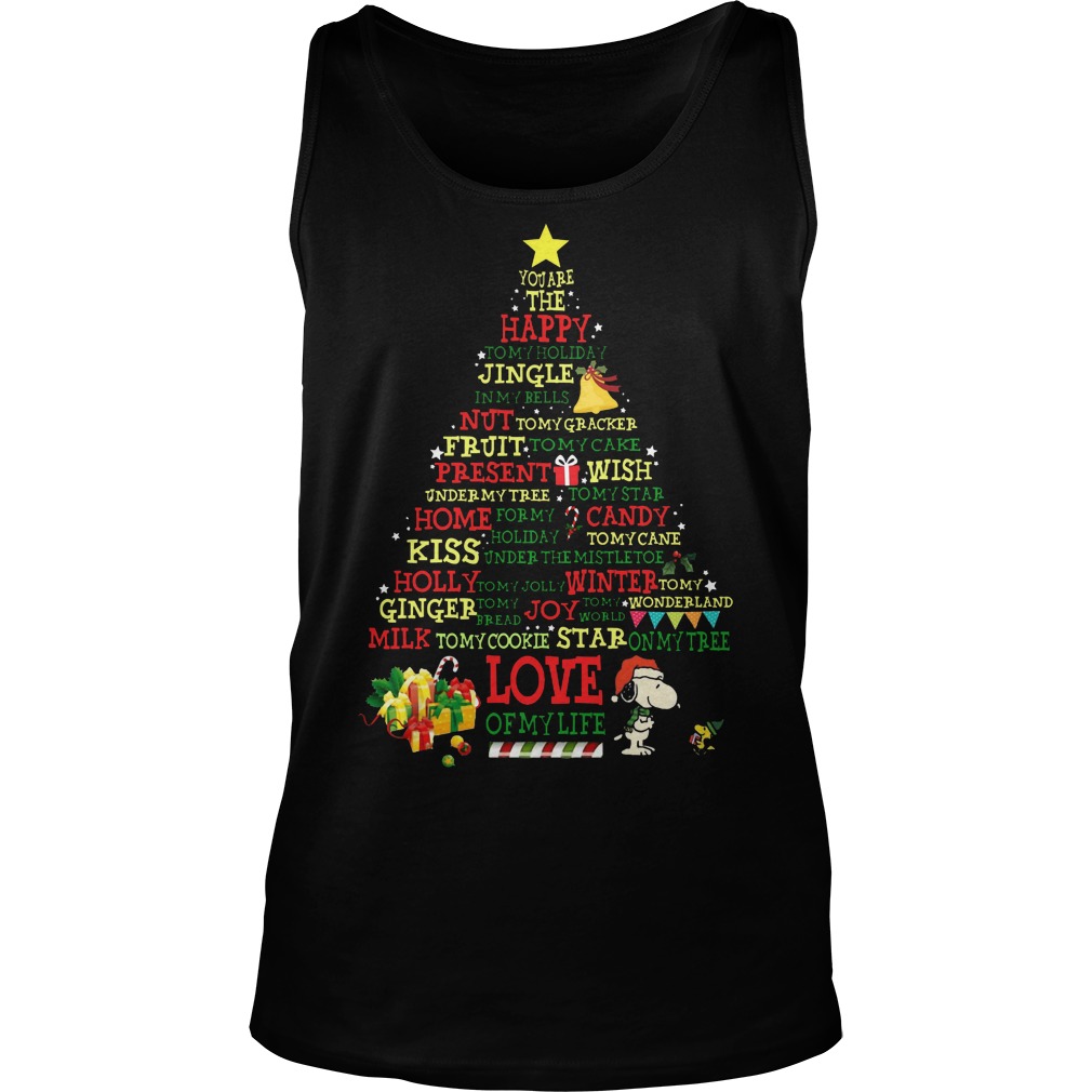Snoopy Chrismast Tree Tank Top
