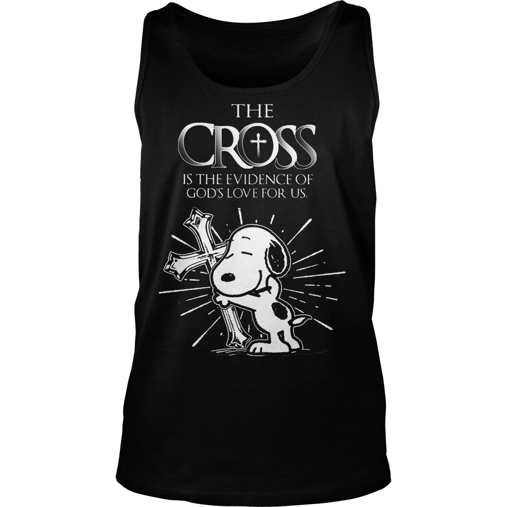 Snoopy Cross Evidence Gods Love Us Unisex Tank Top