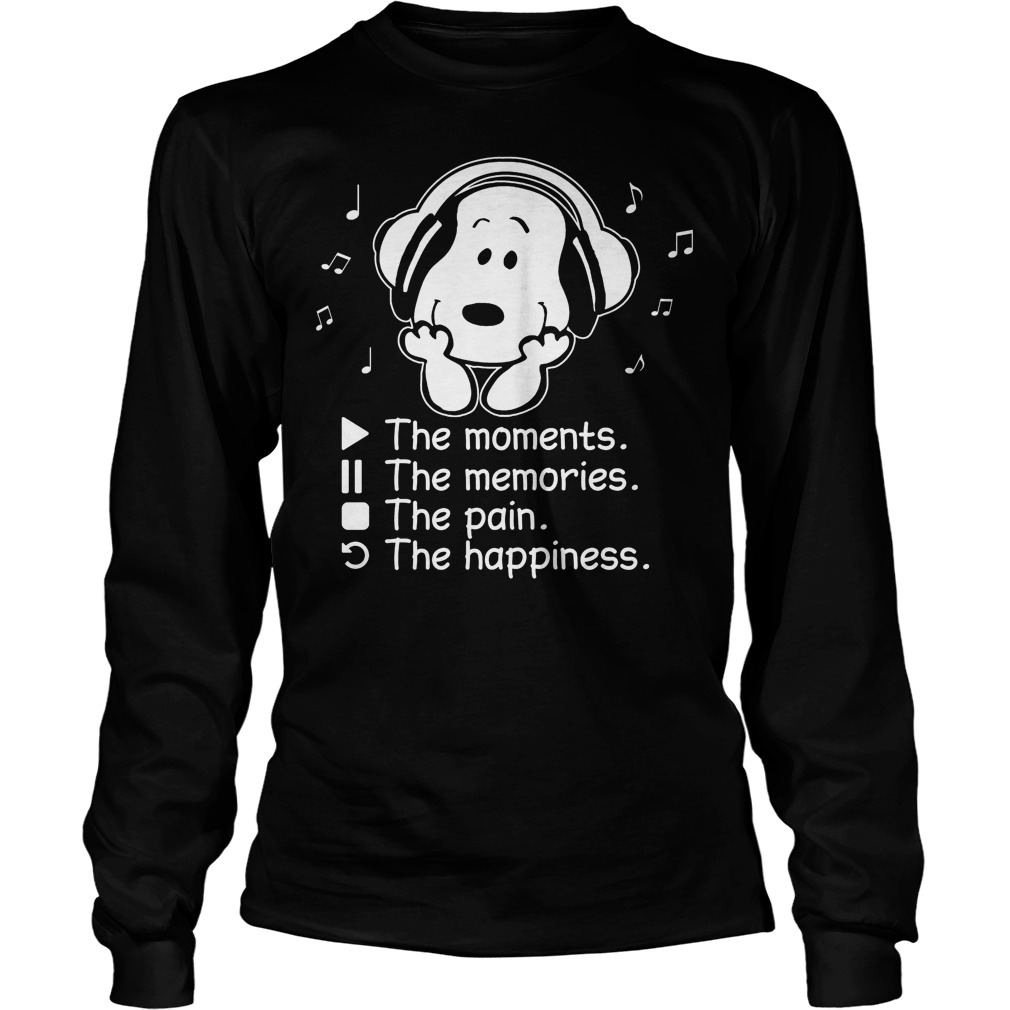 Snoopy Moments Memories Pain Happiness Longsleeve