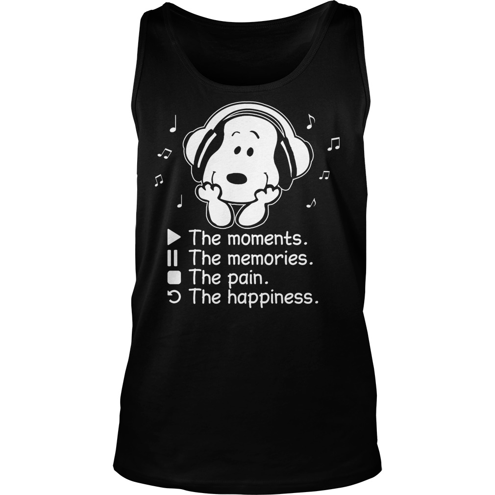 Snoopy Moments Memories Pain Happiness Tank Top