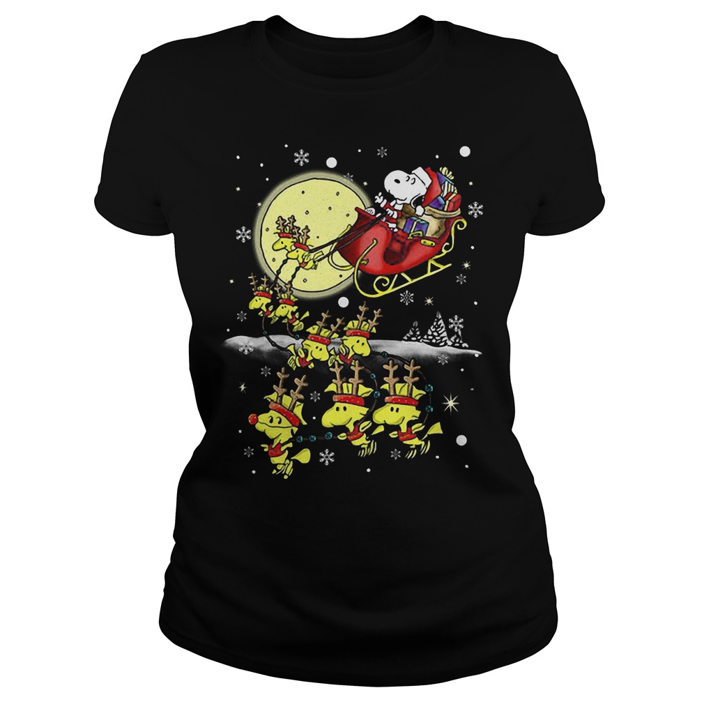 Snoopy Santa Clauss Reindeer Ladies