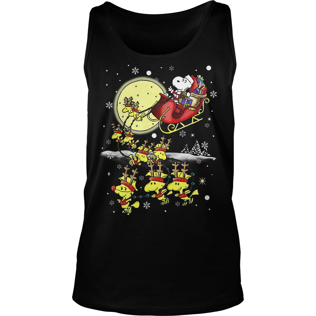 Snoopy Santa Clauss Reindeer Tanktop