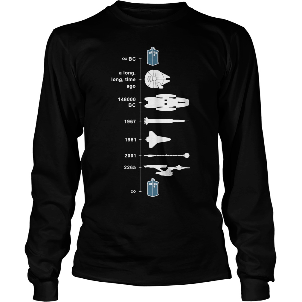 Spaceship Timeline Unisex Longsleeve Tee