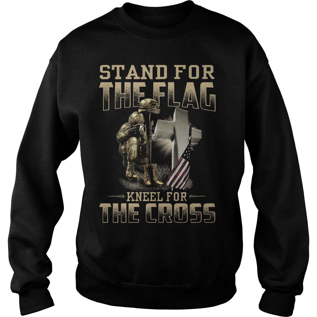 Stand Flag Kneel Cross Sweat Shirt