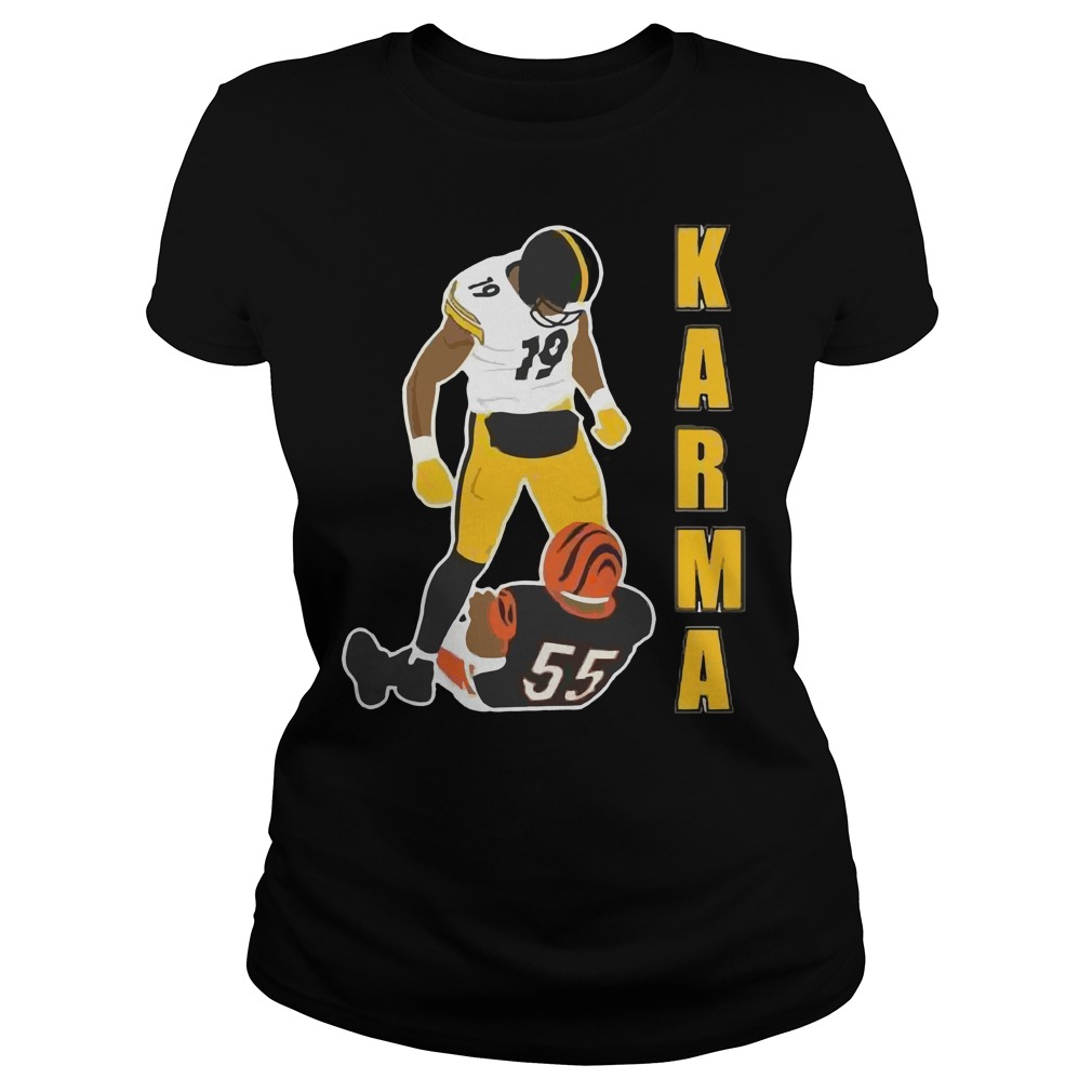 Steelers Karma Juju Smith Schuster Vontaze Burfict Ladies Tee
