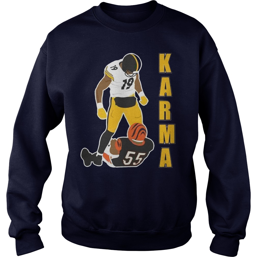 Steelers Karma Juju Smith Schuster Vontaze Burfict Longsleeve Tee