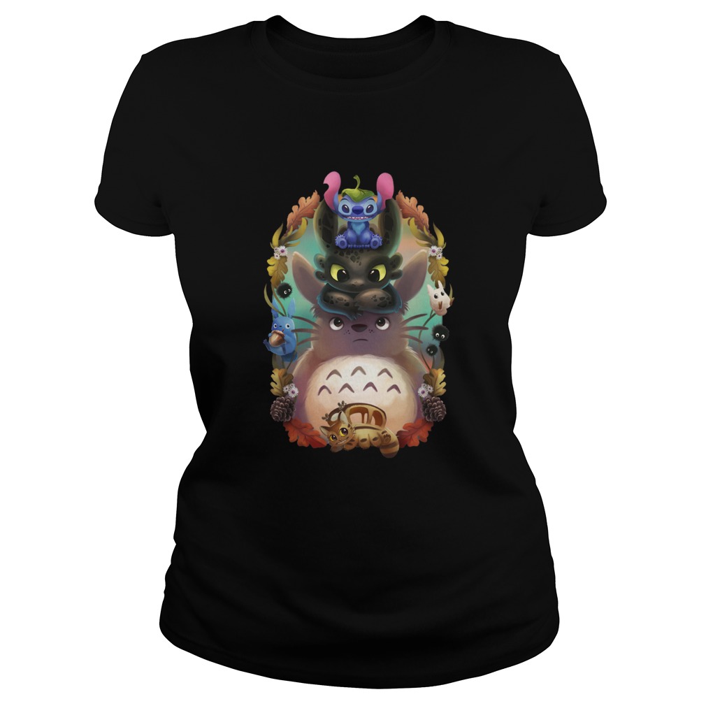 Stitch Toothless Totoro Ladies
