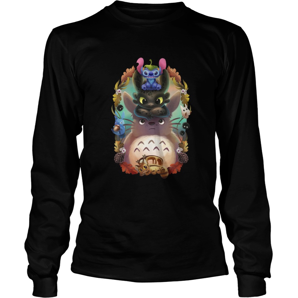 Stitch Toothless Totoro Longsleeve