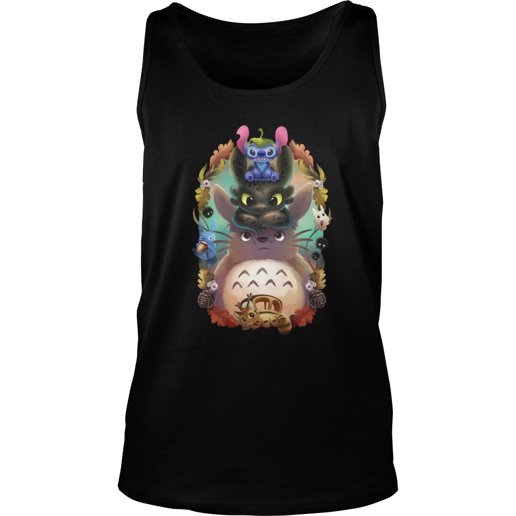 Stitch Toothless Totoro Tanktop