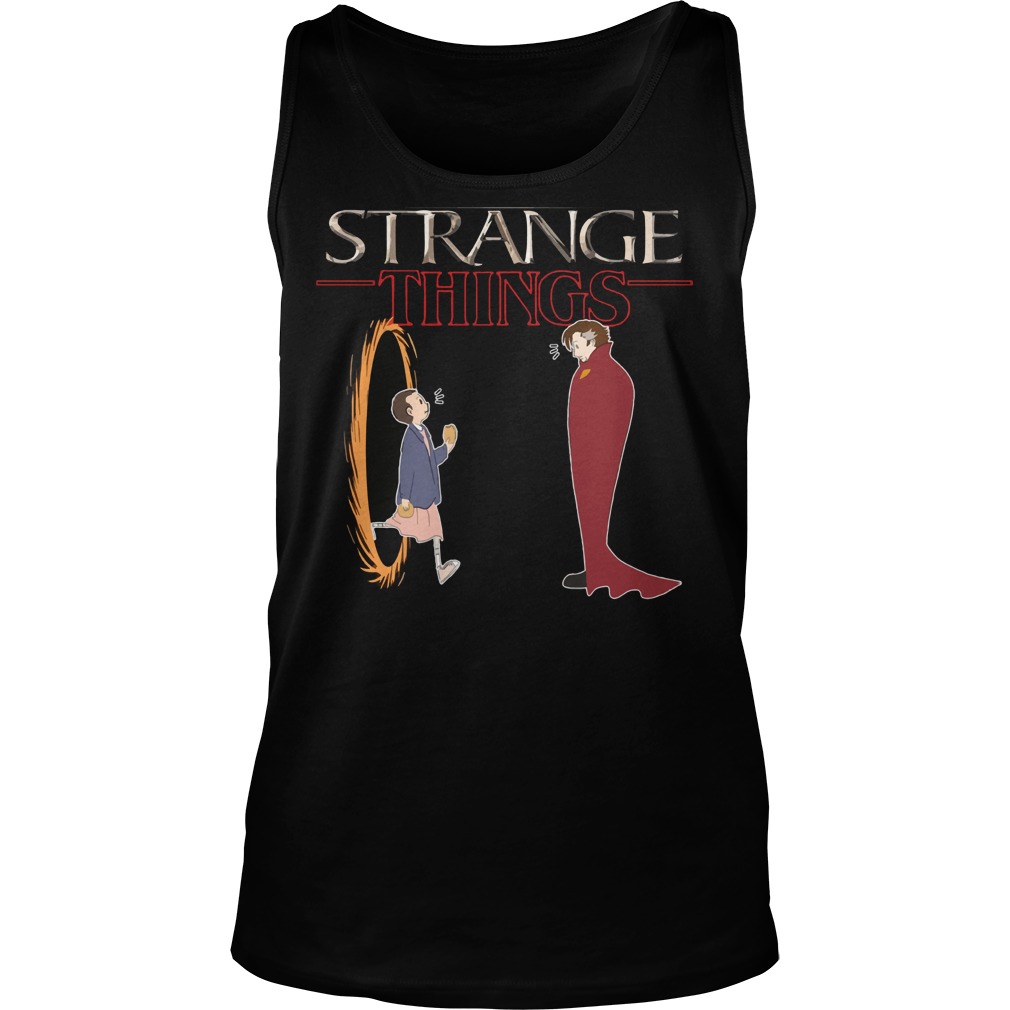 Stranger Things Evleven Vs Doctor Strange Tank Top