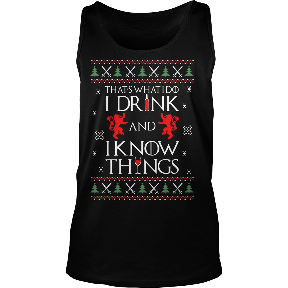 Thats Drink Know Things Sweater Unisex Tank Top