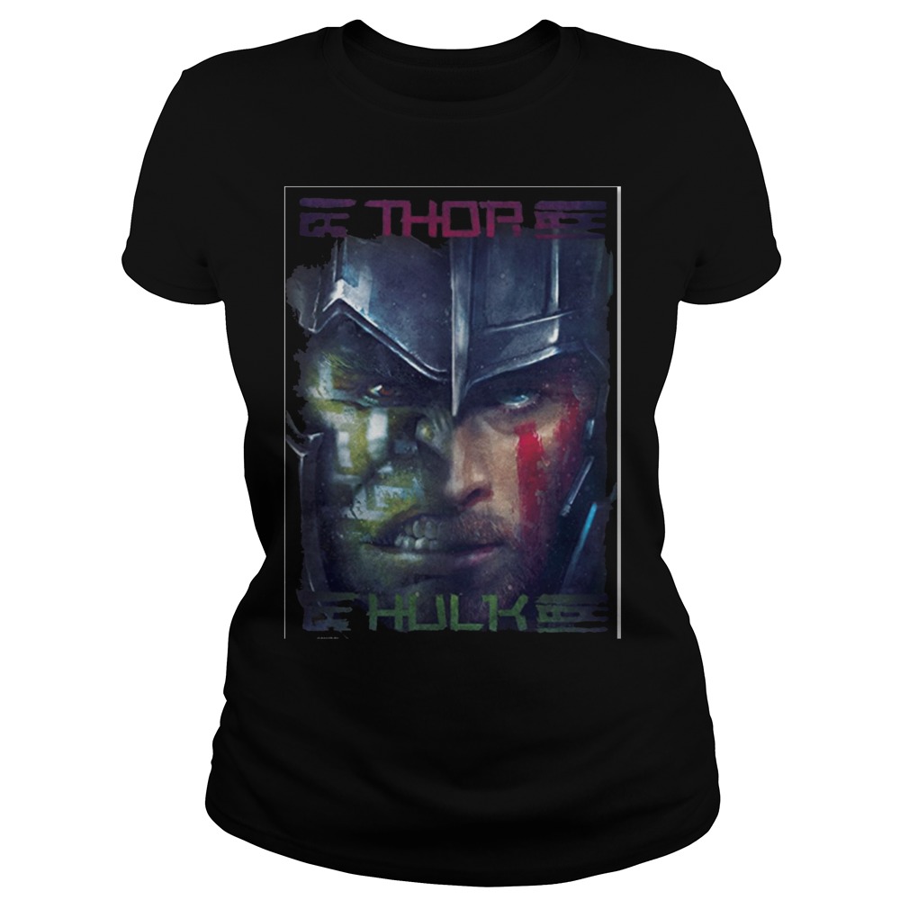 Thor Ragnarok Hulk Face Face Symmetri Ladies