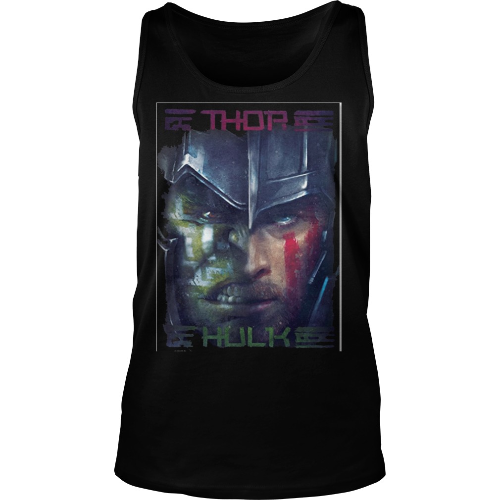 Thor Ragnarok Hulk Face Face Symmetri Tanktop