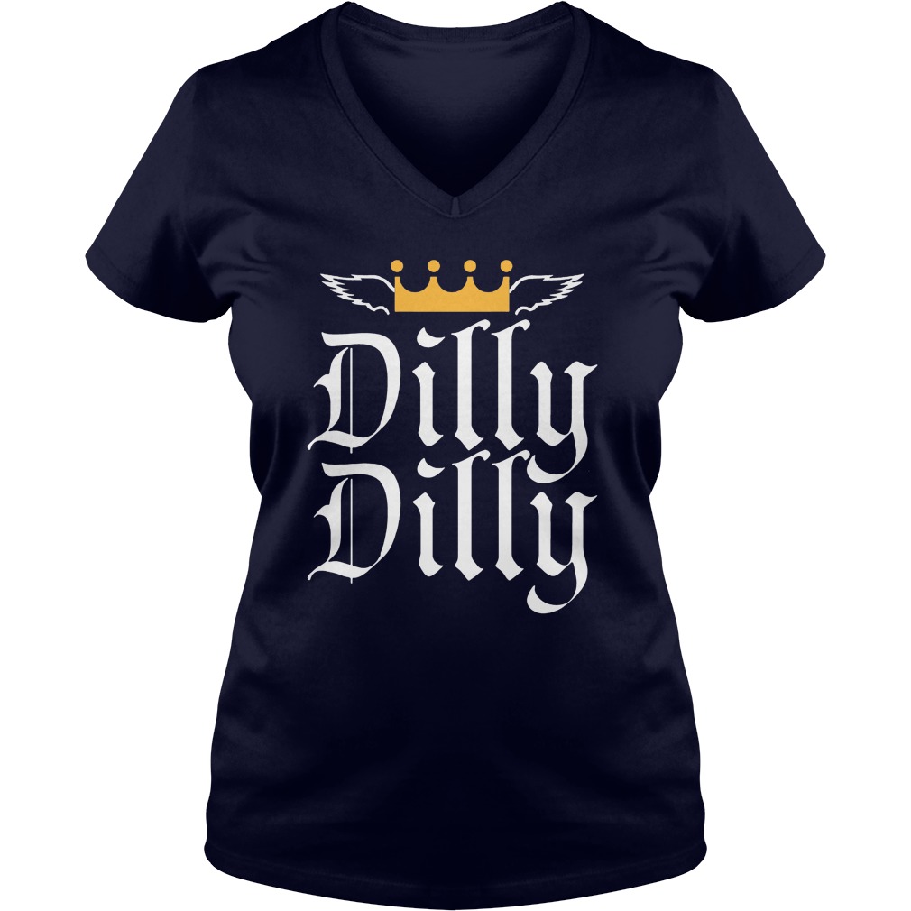 Top Bud Light Dilly Dilly Ladies V Neck