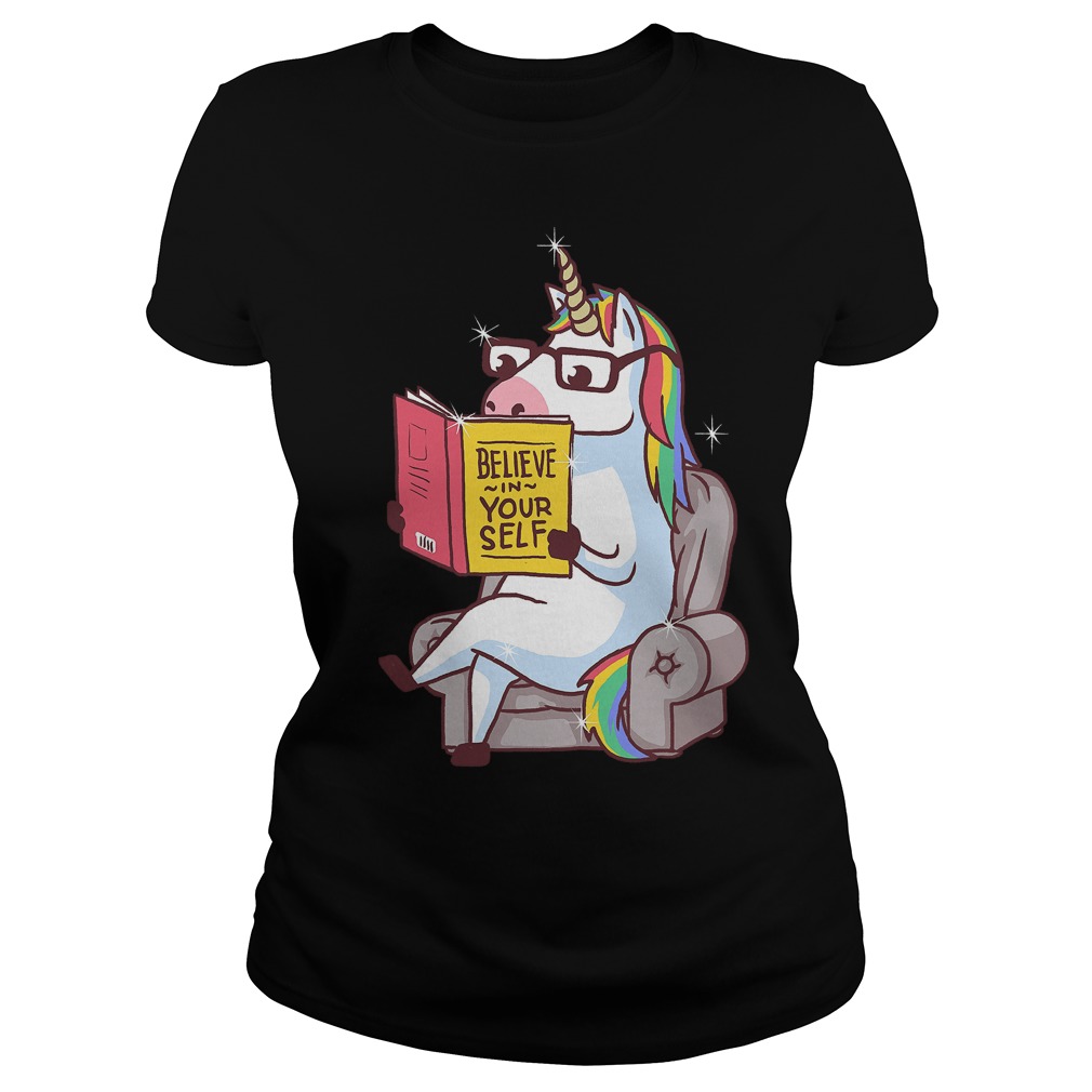 Unicorn Believe Self Ladies Tee