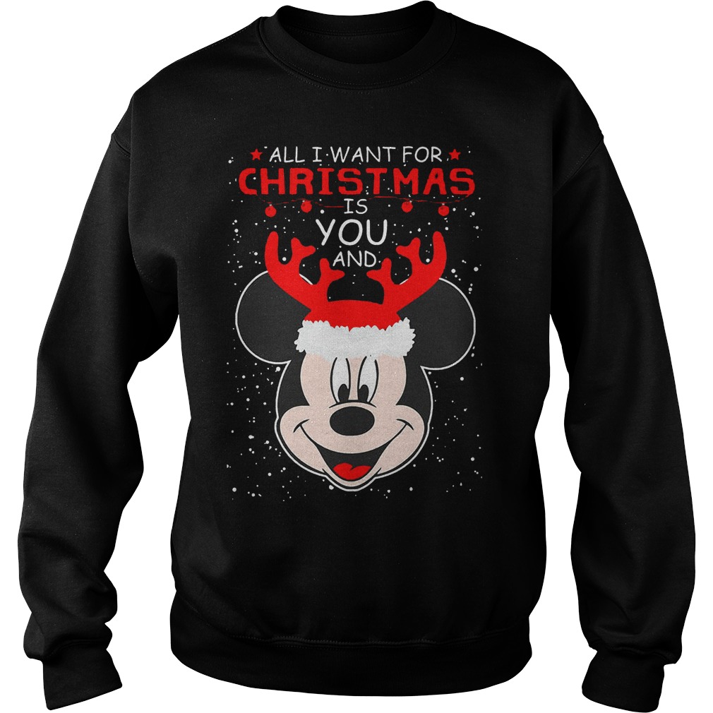 Want Christmas Mickey Mouse Sweater