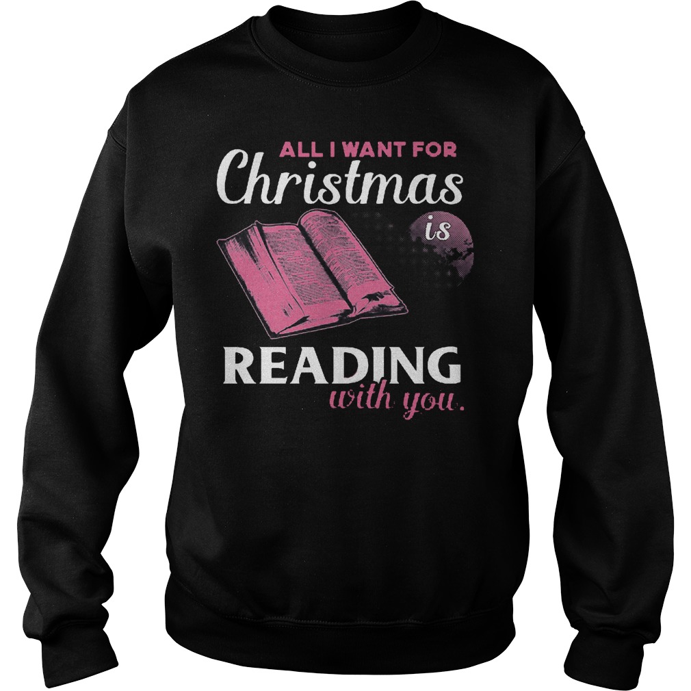 Want Christmas Reading Sweater