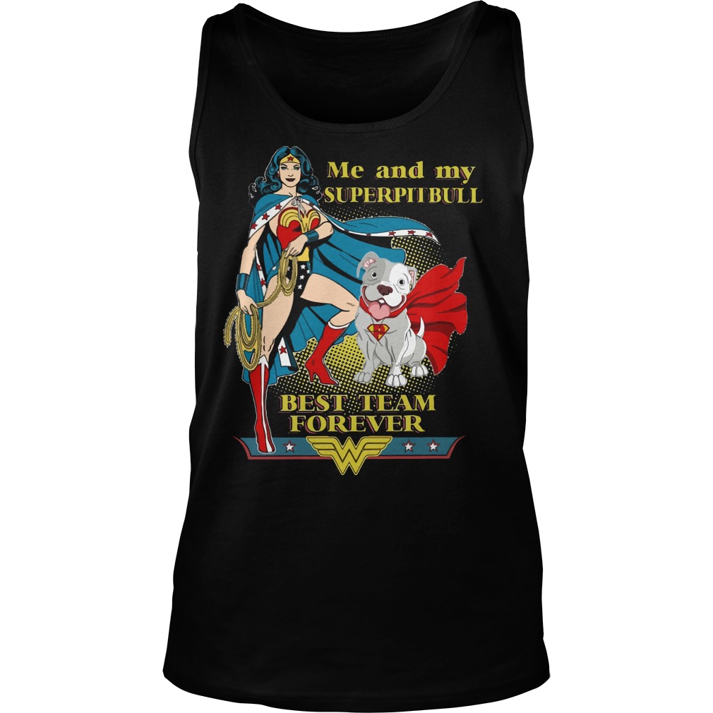 Wonder Woman Superpitbull Best Team Forever Unisex Tank Top