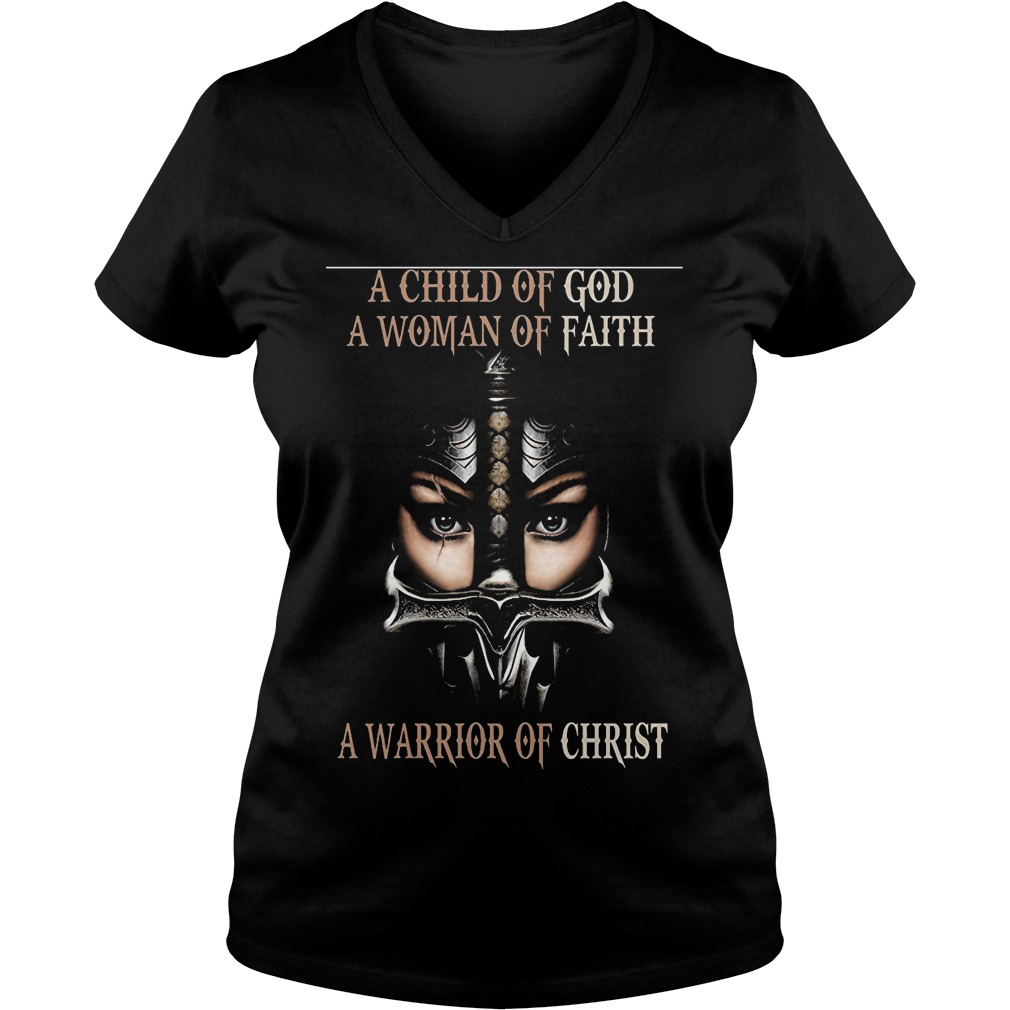 A Child Of God A Woman Of Faith Ladie Vneck