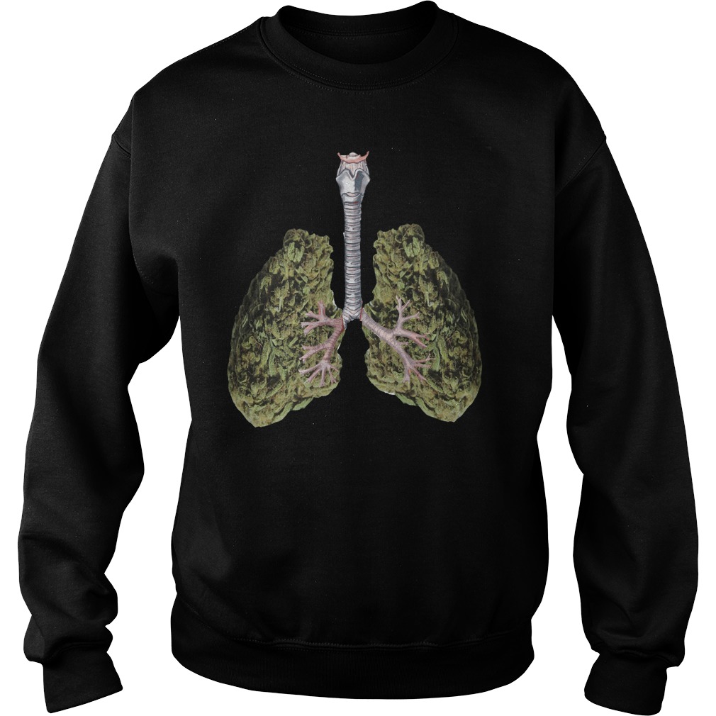 A Look At My Weed Lungs Sweat Shirt