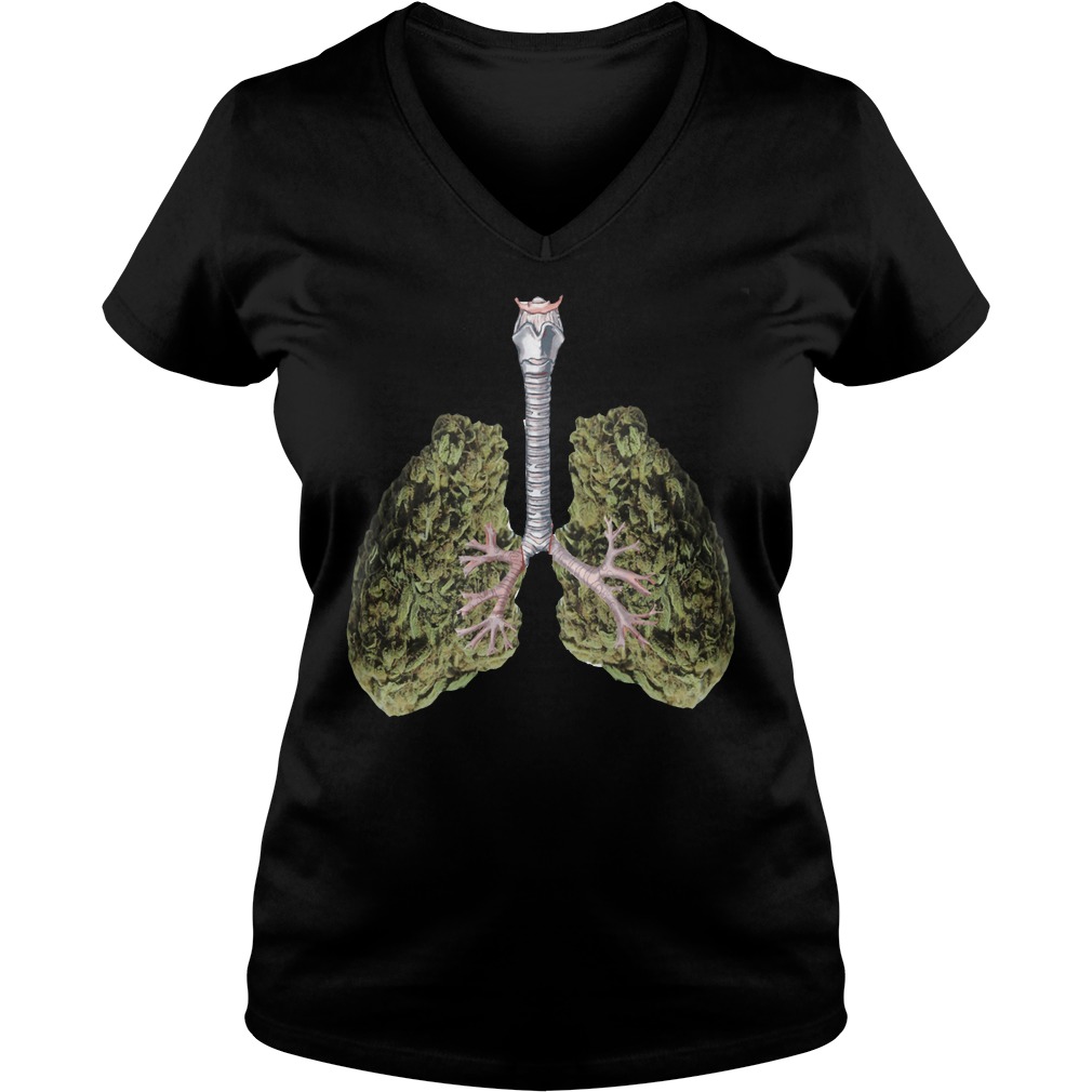 A Look At My Weed Lungs V Neck