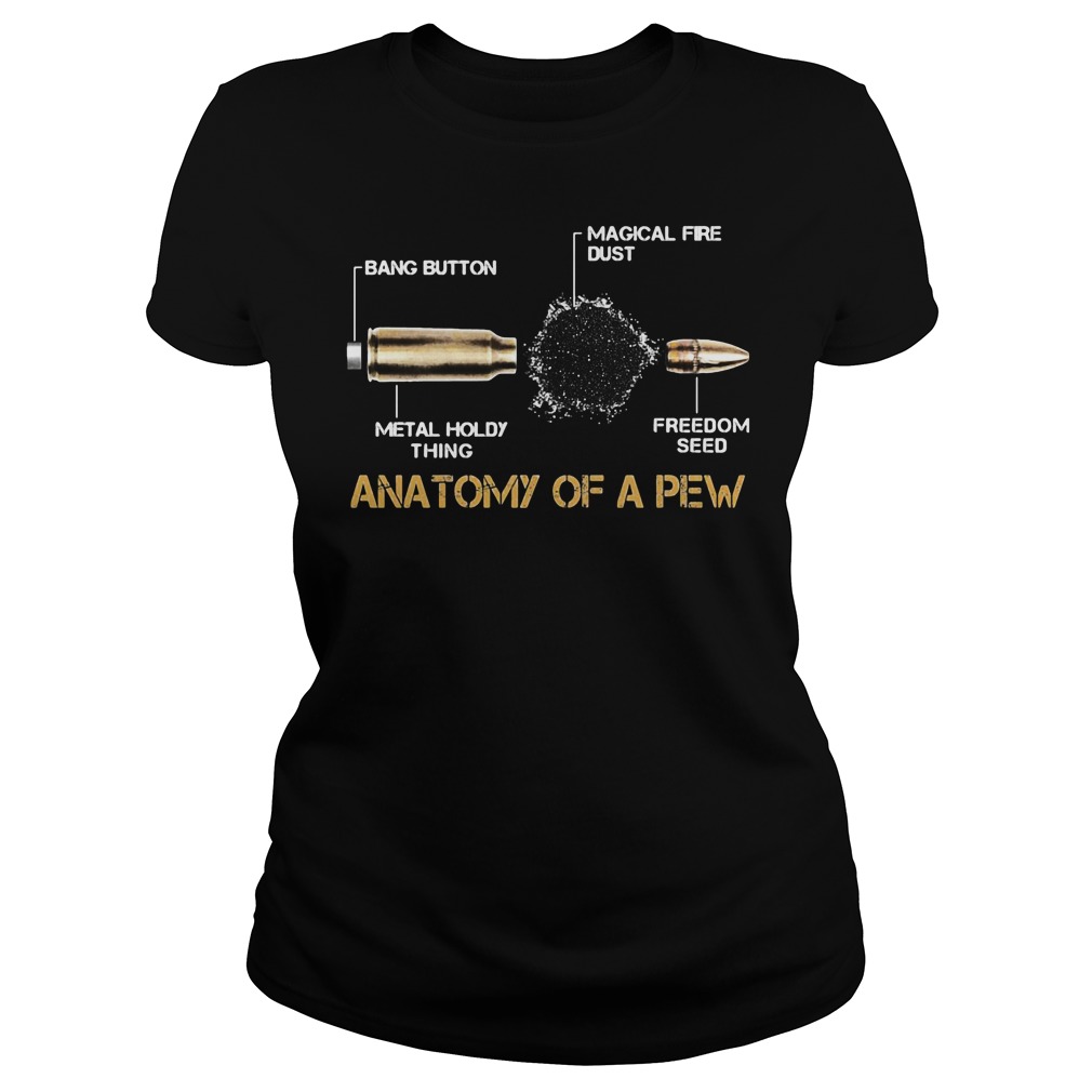 Anatomy Of A Pew Ladies Tee