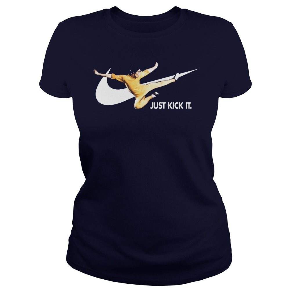 Bruce Lee Just Kick It Ladies Tee