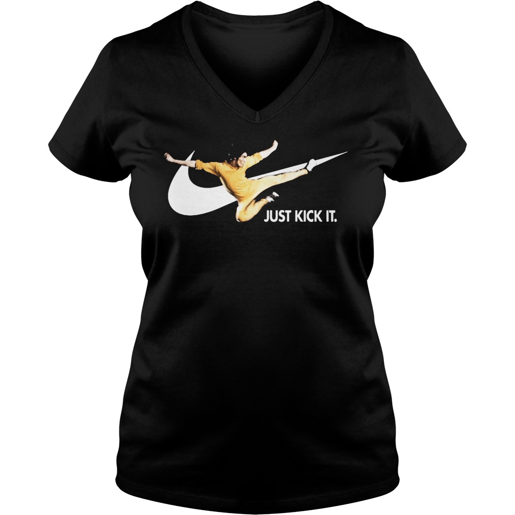 Bruce Lee Just Kick It V Neck