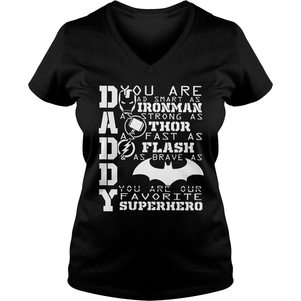 Daddy You Are Our Favorite Superhero V Neck
