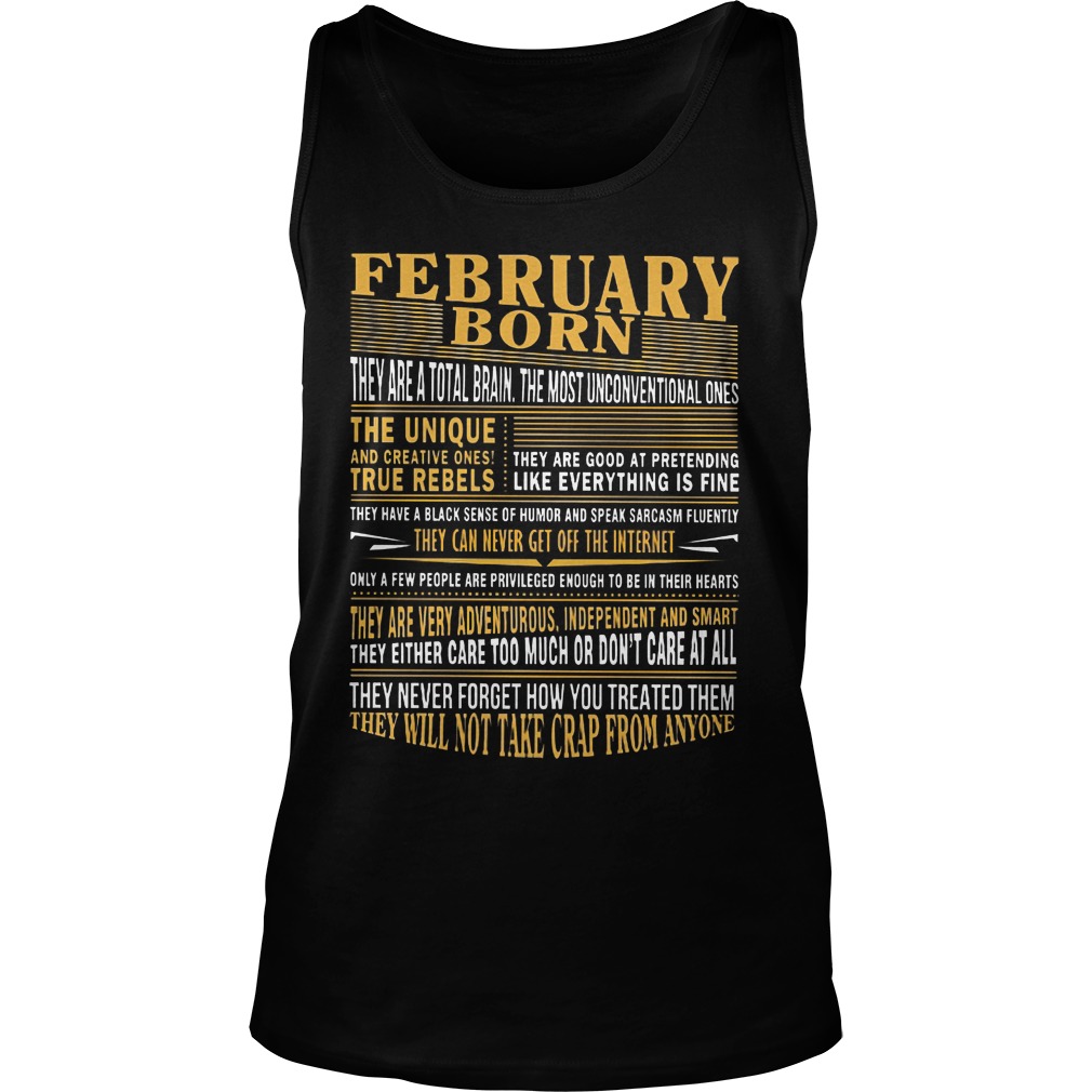 February Born Tank Top