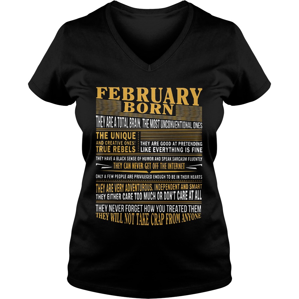 February Born Shirt, Hoodie, Sweater Longsleeve T-shirt - Kutee Boutique