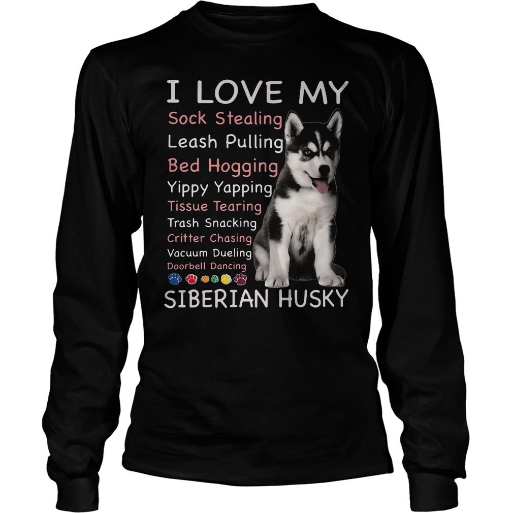 I Love My Siberian Husky Longsleeve