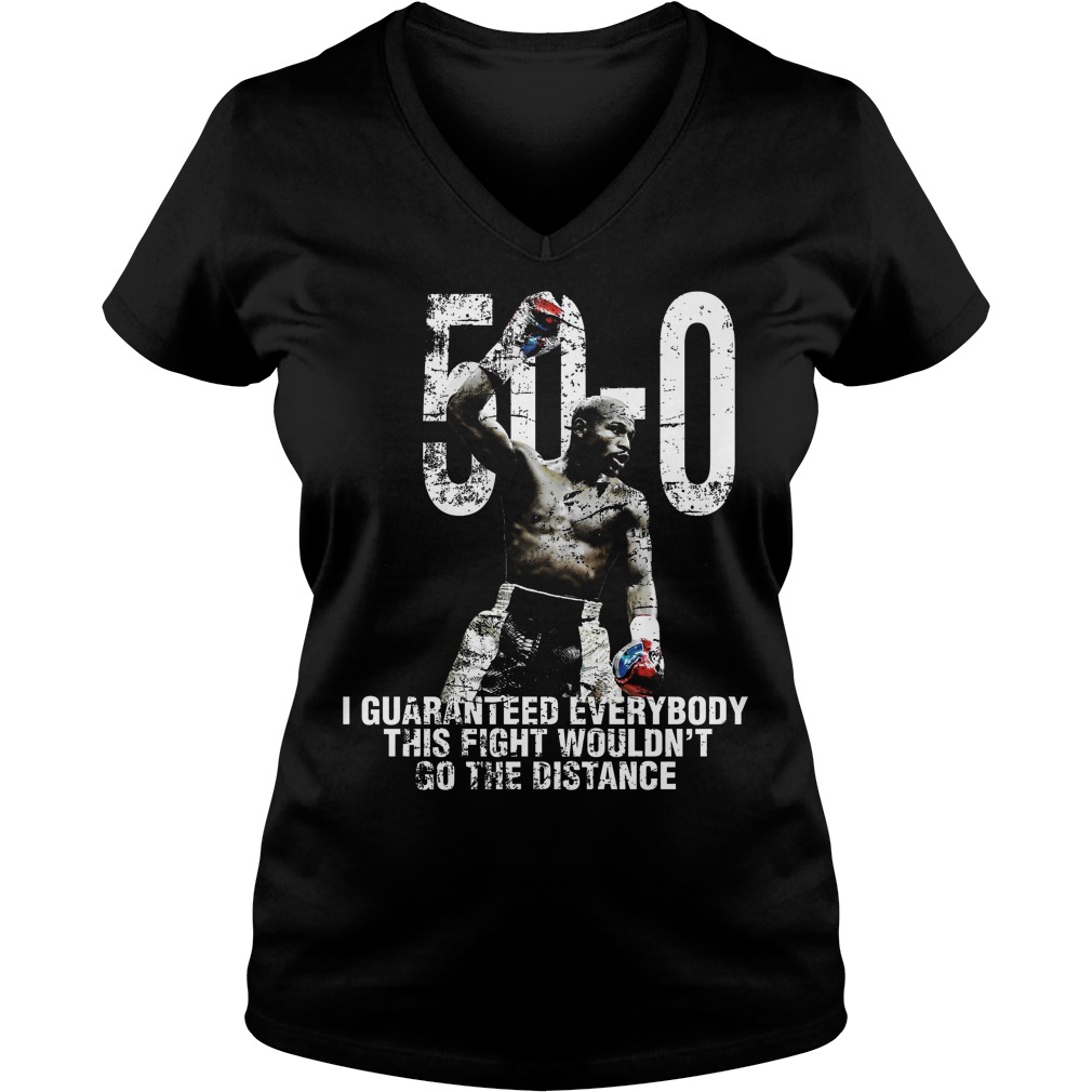 Mayweather 50 0 Ladies Vneck
