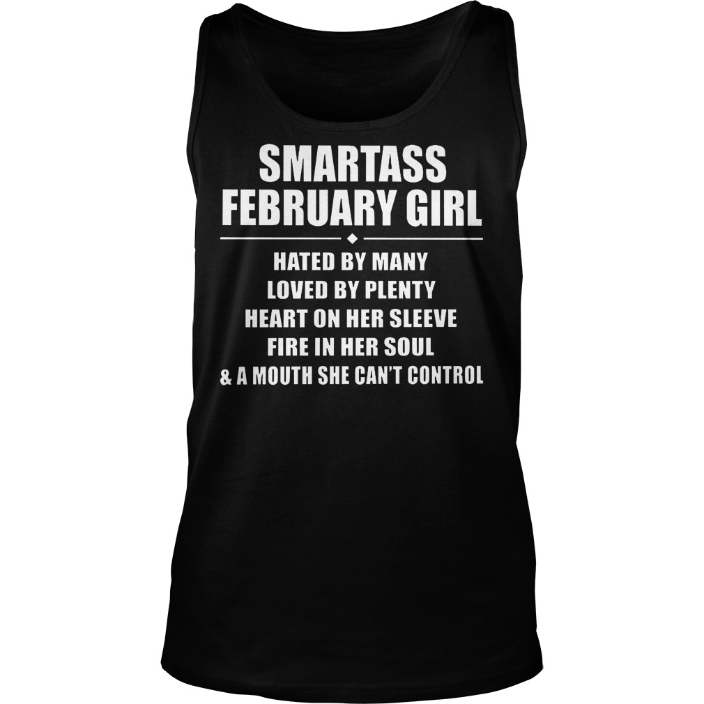 Smartass February Girl Tank Top