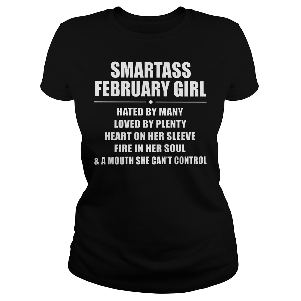 Smartass February Girl Ladies Tee