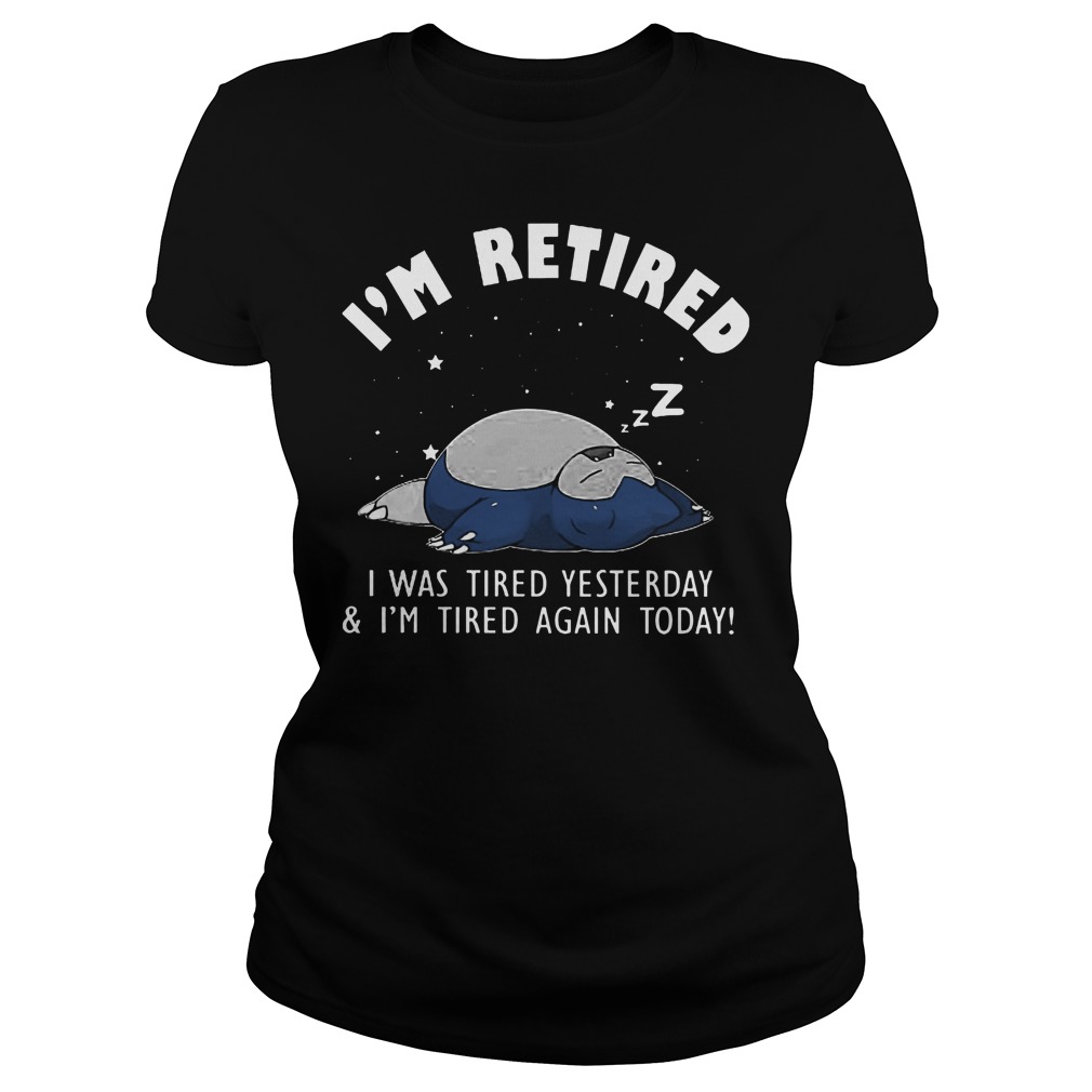 Snorlax Retire Ladies Tee